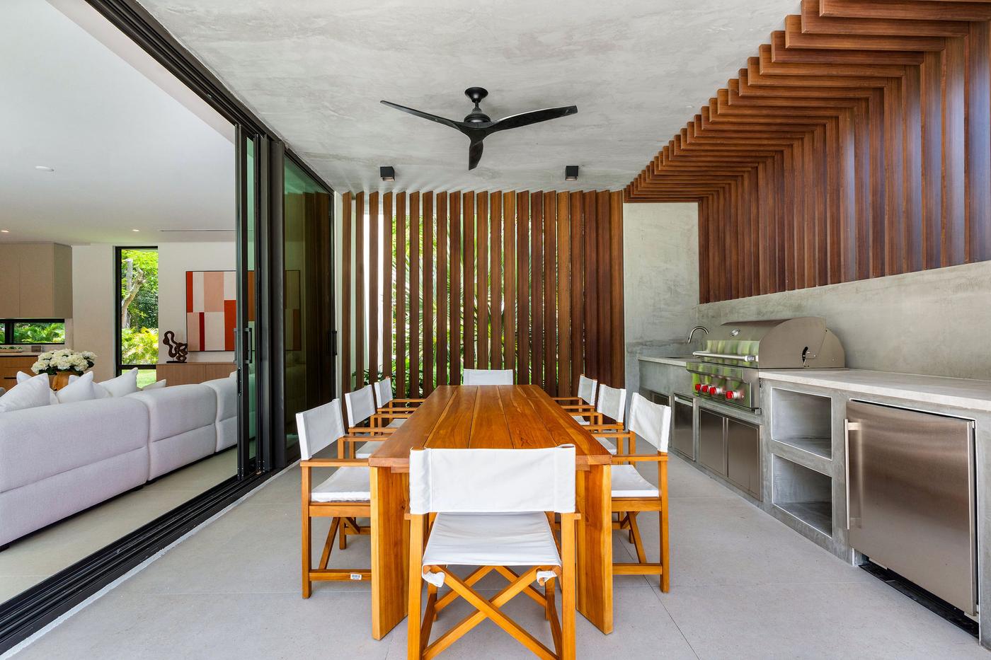 Covered outdoor dining
