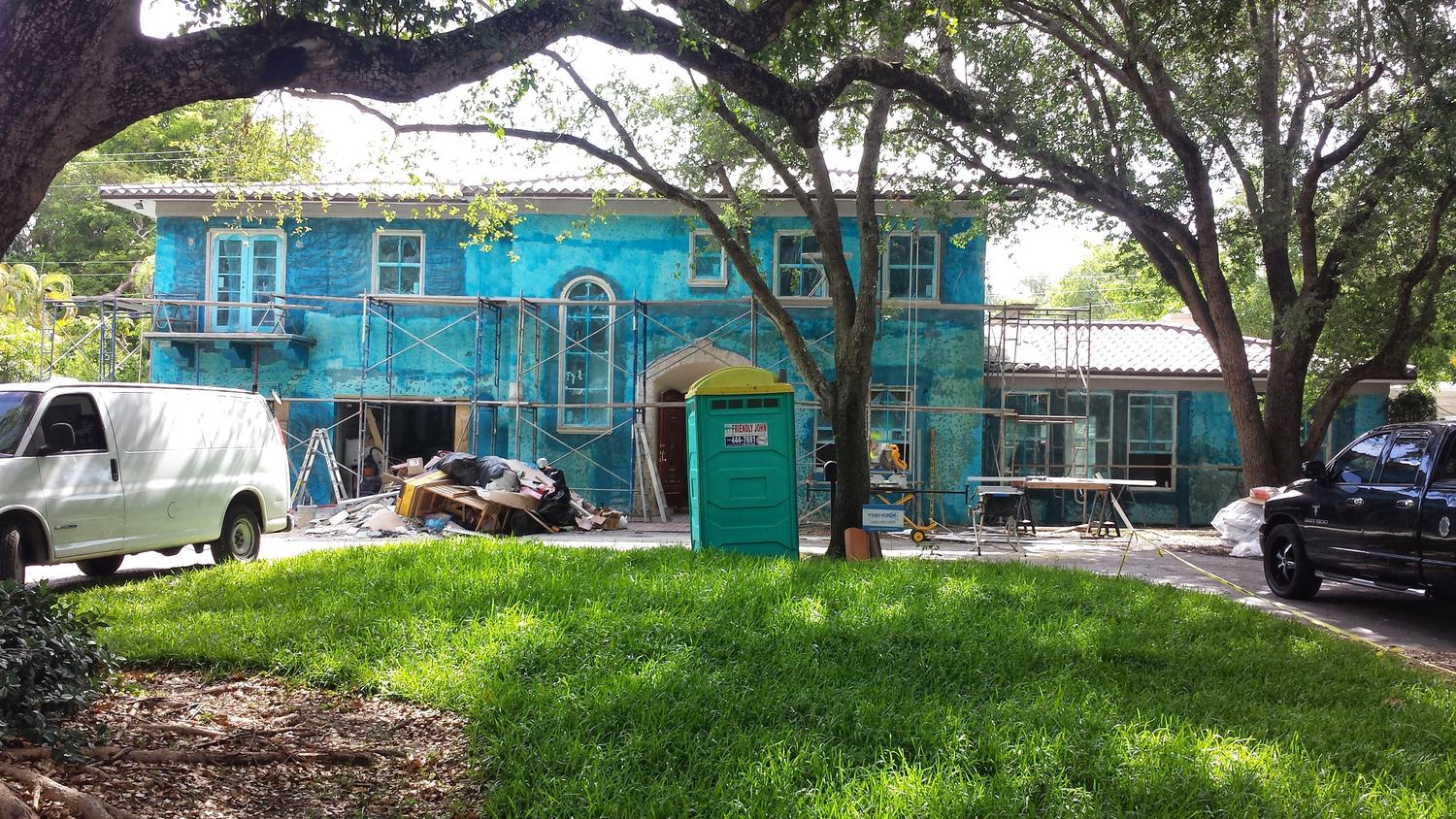 Coral Gables exterior remodel, 2014
